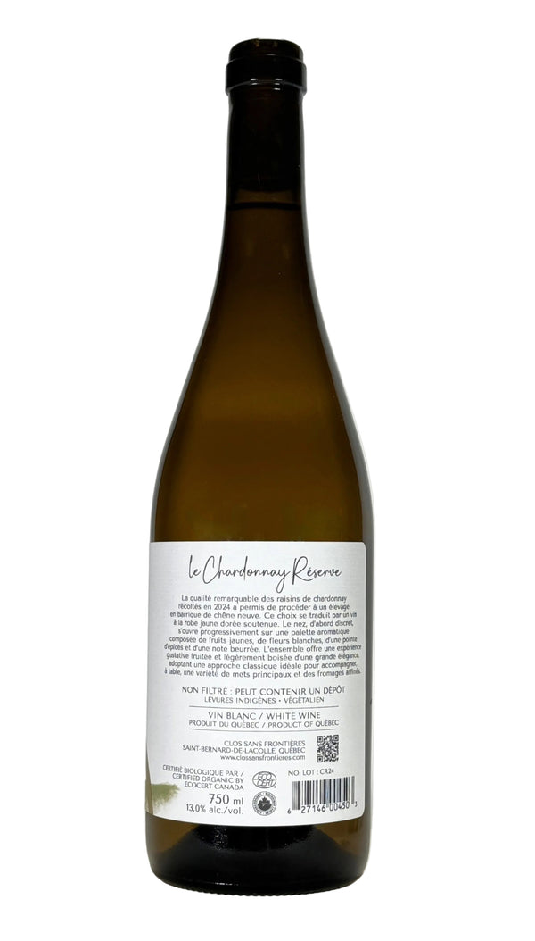 CHARDONNAY RÉSERVE 2024 BIO